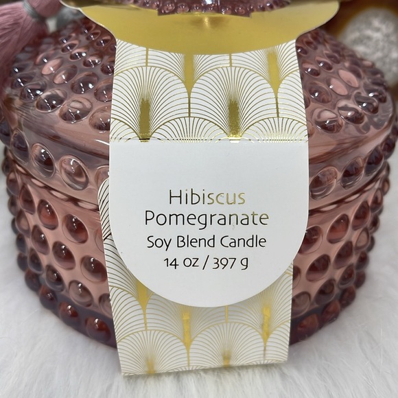 House of Harlow 1960 Hibiscus Pomegranate Soy Blend 3 Wick Candle 14oz - Picture 6 of 7